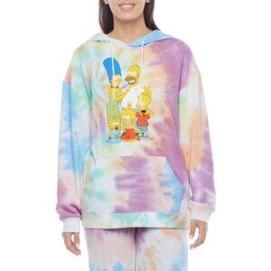 The Simpsons Tie-Dye Hoodie & Sweatpants Matching Set of 2, Size Small